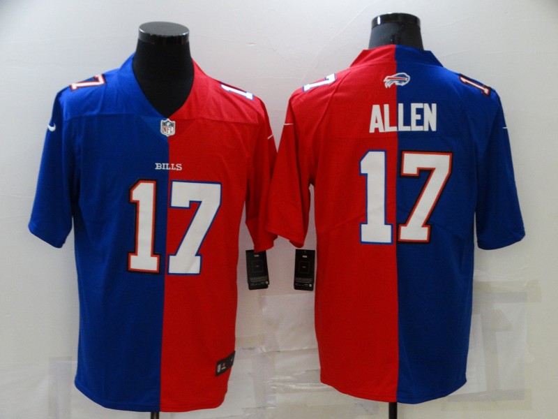 Men Buffalo Bills #17 Allen blue red Nike Vapor Untouchable Limited 2021 NFL Jerseys
